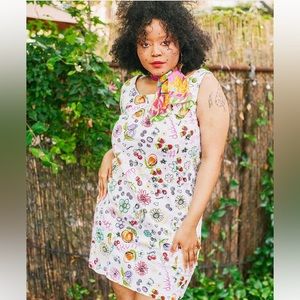 Women’s Short Vintage 90s Cotton Fruit Dress